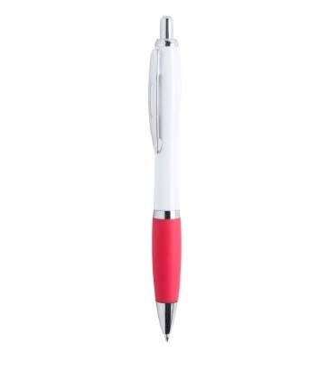 Stylo rouge TINKIN avec logo une couleur
